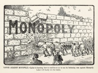 Arbeiter zerstören ein Monopol